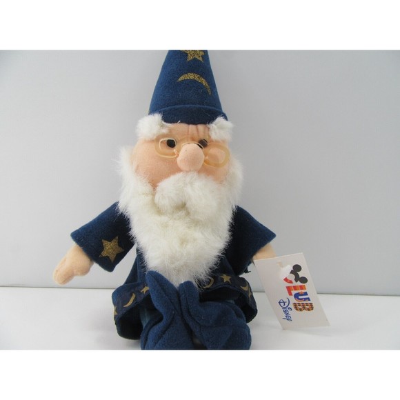 Club Disney Sword in the Stone Merlin Mini Bean Bag-Beanie With Tag Wizard Blue - Picture 3 of 6